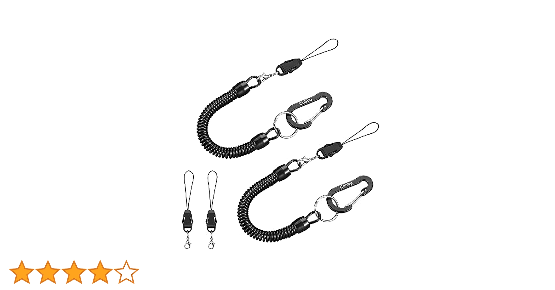 Amazon | [Cobby] 携帯ストラップ コイルストラップ カラビナ